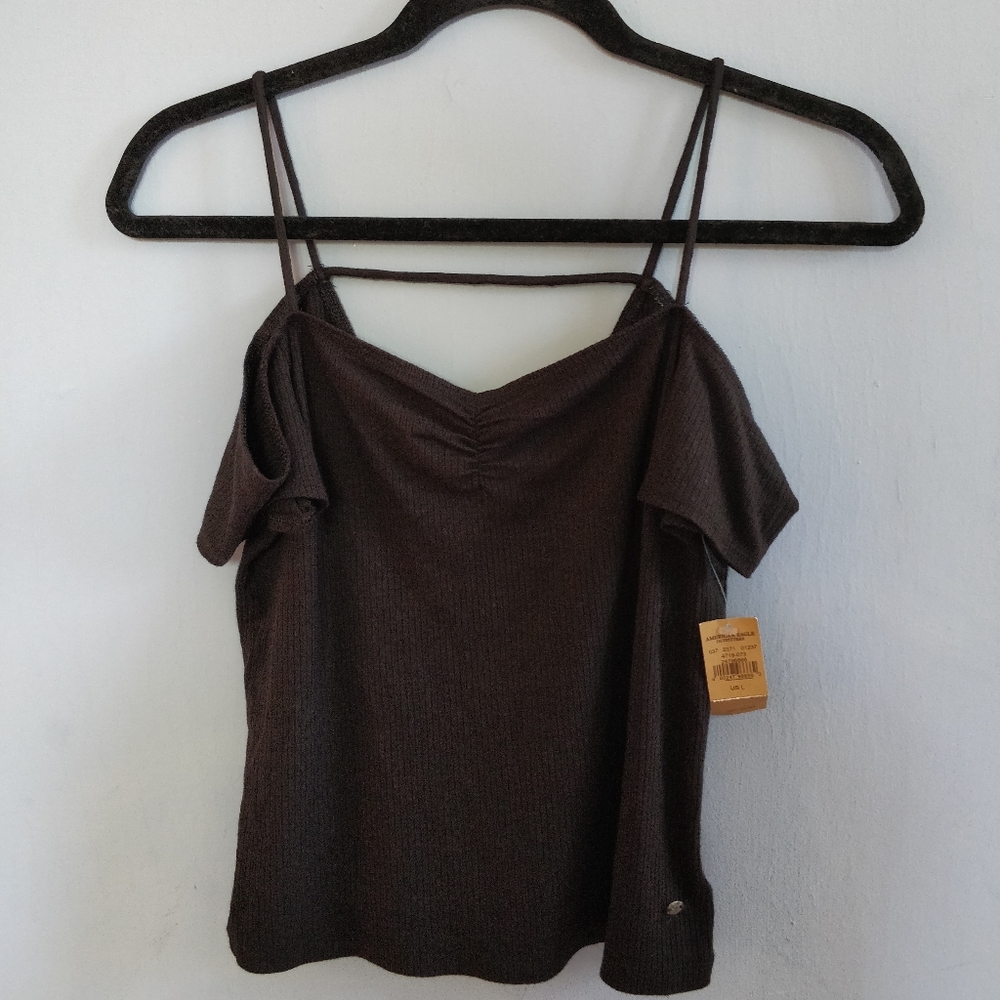 NWT American Eagle Ribbed Off the Shoulder Top